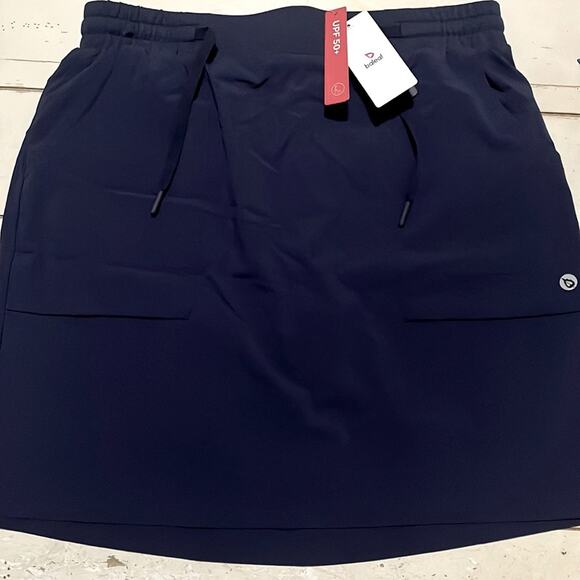 Baleaf Skort Athletic Skirt Performance Women Medium Navy UPF 50 Water Resistant - Picture 1 of 6